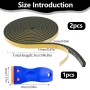 Cinta Vitroceramica, 10 M 12 Mm X 2 Mm Cinta De Sellado Para Placa De Cocina Con Raspador PequeñO Cinta Selladora Impermeable