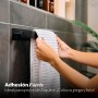 TOALLERO Negro Adhesivo, Toalleros de Baño sin Taladro Negro, Toallero Adhesivo, Toallero Baño, Toallero Baño Adhesivo, Cuelga