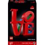 LEGO Art Love Maqueta 3D para Construir para Adultos, Regalo para Parejas en San Valentín o Día de la Madre, Letras de
