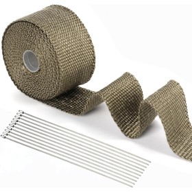 Jortmrd 5M Cinta Anticalorica Escape Moto Cinta Calorica Escape Moto Aislante Termico Cinta Térmica Escape Protección con 10