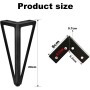 WZCMLJ 4 patas de repuesto para muebles de metal blanco, 15 cm, patas para muebles, patas de mesa, patas de armario, cama para