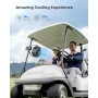 10000mAh Rechargeable Portable Fan, 8 Inch Battery Operated Fan USB Fan 4 Speeds Strong Airflow Heavy Duty Clamp for Personal