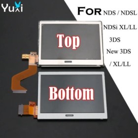 Reemplazo de pantalla LCD superior e inferior YuXi para Nintendo DS Li
