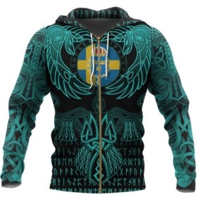 Sudadera con capucha con cremallera para hombre con estampado 3d del e