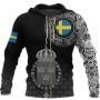 Sudadera con capucha con cremallera para hombre con estampado 3d del e