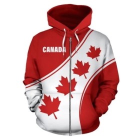 Sudadera con capucha con estampado 3d de la bandera de Canadá para hom