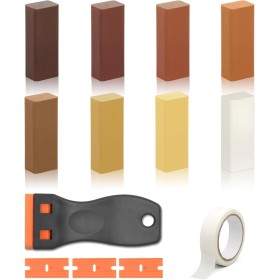 Set de 8 Colores Reparador Arañazos Madera, Reparador Madera, Masilla para Madera, Masilla Madera, Masilla Reparadora Madera