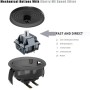 Qhpnunhq Joystick de Dedo Delgado, BotóN Completo, Controlador de Lucha Arcade, Controlador de Juego con FuncióN de Intercambio