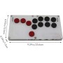 Qhpnunhq Joystick de Dedo Delgado, BotóN Completo, Controlador de Lucha Arcade, Controlador de Juego con FuncióN de Intercambio