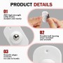 Ruedas para Electrodomesticos Pequeños, 20 Pcs Mini Ruedas Adhesivas, Ruedas Universales Giratorias de 360°,Fuertes y
