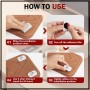 Ruedas para Electrodomesticos Pequeños, 20 Pcs Mini Ruedas Adhesivas, Ruedas Universales Giratorias de 360°,Fuertes y