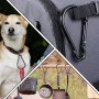 JIYIN Mosquetón grande de 10 cm, 4 unidades de mosquetones grandes, mosquetón negro, llavero para llavero, camping, mochila,