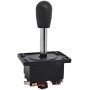 American Classic Arcade Joystick, 4/8 Way Game Joystick Ball Adjustable Competition Style Switchable Gameo Joystick (Black)