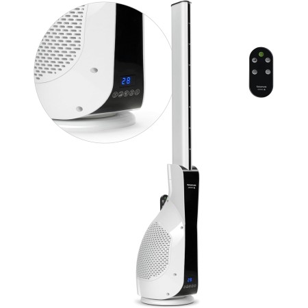 Taurus - Babel Invisible Amazing 30W Tower Fan, Height 101 cm, 12 speeds and 3 modes, Timer 12h, Digital display and control,