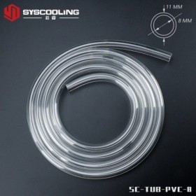 Tubo de PVC de 2 metros/lote para refrigeración por agua ID8mm OD11mm 