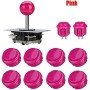 Juegos de Arcade Controlador Joystick Kits, ABS Zero Delay Game Joystick Arcade Botones para PC Windows MAME Pi (Blanco)