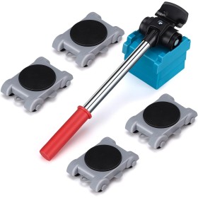 Juego de 8 Piezas Transportador de Muebles - Ruedas para Muebles - Elevador de Muebles de Servicio Pesado - Kit de Rodillos para