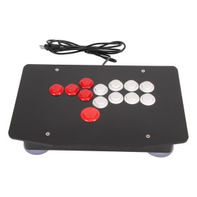 Arcade Stick Plastic Fighting Game Controller USB Arcade Game Joystick Fightstick with 5 Directional Keys and 8 Big Function