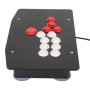 Arcade Stick Plastic Fighting Game Controller USB Arcade Game Joystick Fightstick with 5 Directional Keys and 8 Big Function