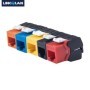 Gigabit Ethernet RJ45 CAT6 conectores Keystone coloridos módulos de re