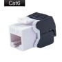 Gigabit Ethernet RJ45 CAT6 conectores Keystone coloridos módulos de re