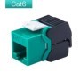 Gigabit Ethernet RJ45 CAT6 conectores Keystone coloridos módulos de re