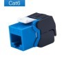Gigabit Ethernet RJ45 CAT6 conectores Keystone coloridos módulos de re