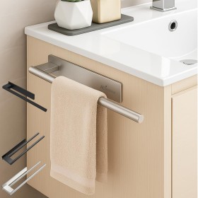 FCINNOVA® Toalleros de Baño Sin Taladro 39CM | Acero Inoxidable Cepillado 304 | Toallero Adhesivo Baño con Doble Sistema de