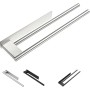 FCINNOVA® Toalleros de Baño Sin Taladro 39CM | Acero Inoxidable Cepillado 304 | Toallero Adhesivo Baño con Doble Sistema de