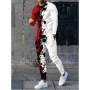 Conjunto de cuello redondo de manga larga para hombre, moda urbana urb