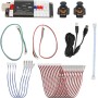 XTevu Arcade Encoder, QM070904 USB Game Controller No Delay DIY Code Board with 3D Analog Joystick Sensor Compatible with PS4