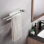 FCINNOVA® Toalleros de Baño Sin Taladro 39CM | Acero Inoxidable Cepillado 304 | Toallero Adhesivo Baño con Doble Sistema de