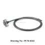 Cable de interfaz serie DB9 RS232 de ángulo arriba/abajo, cable de pue