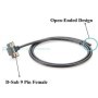 Cable de interfaz serie DB9 RS232 de ángulo arriba/abajo, cable de pue