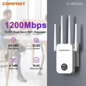 COMFAST-extensor WiFi de 1200Mbps, repetidor inalámbrico de 5GHz, ampl