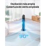 Dreo 20dB Silent Standing Fan, Tower Fans with Speed of 7.6m/s, 4 Speeds, 90° Rotation, 8 Hour Timer, LED Display and Remote