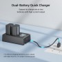 SMALLRIG Baterías de Repuesto para Cámara Compatible con NP-FW50 (2Pack) y Cargador de Pantalla LCD para Sony