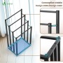 VOUNOT® Toallero de Pie de 3 Niveles Toallero Escalera con 3 Barras para Colgar Toallas Toallero Múltiple Triple de Metal
