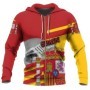 Sudaderas con capucha con cremallera para hombre, ropa con estampado 3