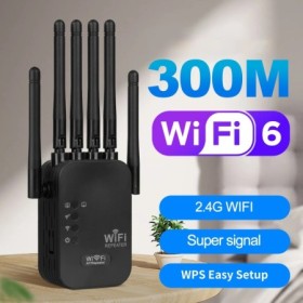 Repetidor WiFi de 300Mbps, extensor remoto Wifi, red de 2,4G, señal de