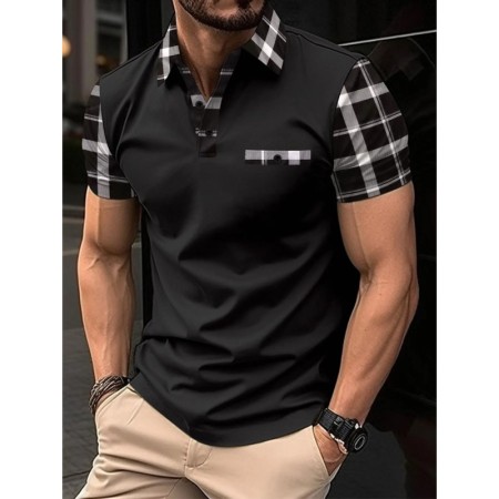 Polo de manga corta para hombre, camiseta deportiva informal holgada a
