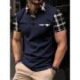 Polo de manga corta para hombre, camiseta deportiva informal holgada a