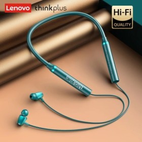 Lenovo-auriculares inalámbricos con Bluetooth 5,0, cascos magnéticos c