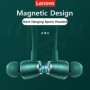 Lenovo-auriculares inalámbricos con Bluetooth 5,0, cascos magnéticos c