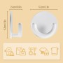 10 Piezas Gancho Toalla Baño Adhesivo,ABS Colgador Toallas Baño Sin Agujeros,Colgador Toalla Bano Adhesivo,Colgadores Adhesivos