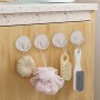 10 Piezas Gancho Toalla Baño Adhesivo,ABS Colgador Toallas Baño Sin Agujeros,Colgador Toalla Bano Adhesivo,Colgadores Adhesivos