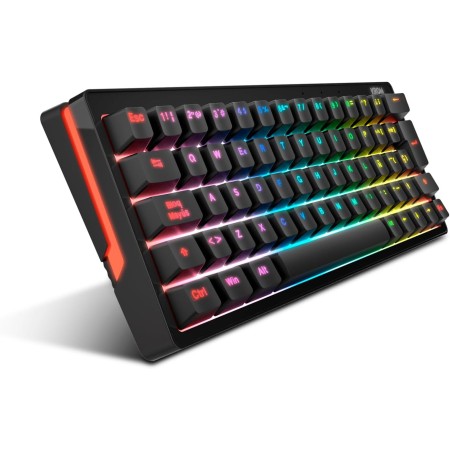 KROM KASIC - Teclado Gaming mecánico, RGB Rainbow, Modo juego, intercambio teclas WASD y dirección, Windows 7/8/10/Vista, USB,