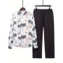 Conjunto de camisa de manga larga para hombre, conjunto de camisa y pa