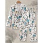 Conjunto de camisa de manga larga para hombre, conjunto de camisa y pa