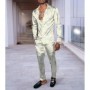 Traje de camisa con estampado 3D para hombre, conjunto de 2 piezas de 
